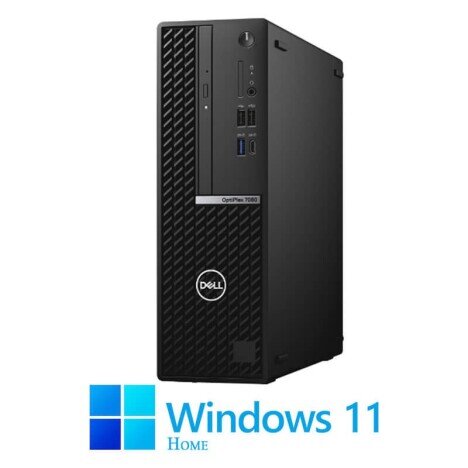 Calculator Dell OptiPlex 7080 SFF, Hexa Core i5-10500, 16GB, 512GB SSD, Win 11 Home